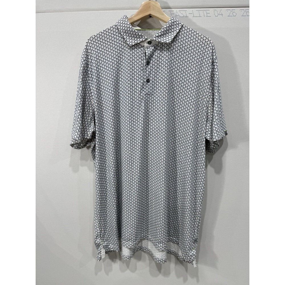 TASC Performance Men's Cloud Performance Polo Shirt Size 2XL Navy Flash MicroAir